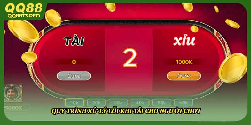 Quy trình xử lý lỗi khi tải cho người chơi